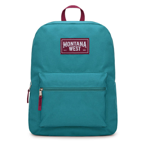 Montana West Solid Color Backpack - 2Pcs Set