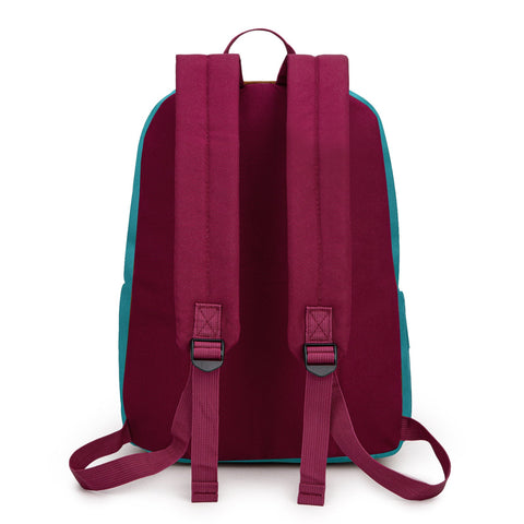 Montana West Solid Color Backpack - 2Pcs Set