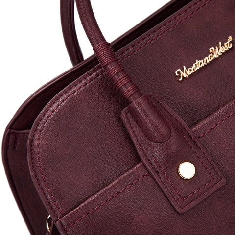 MWC-631BK Montana West Wrapped Handle Dome Satchel Bag