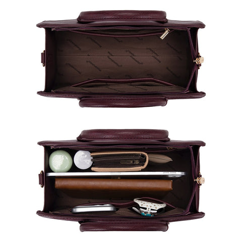 MWC-631BK Montana West Wrapped Handle Dome Satchel Bag