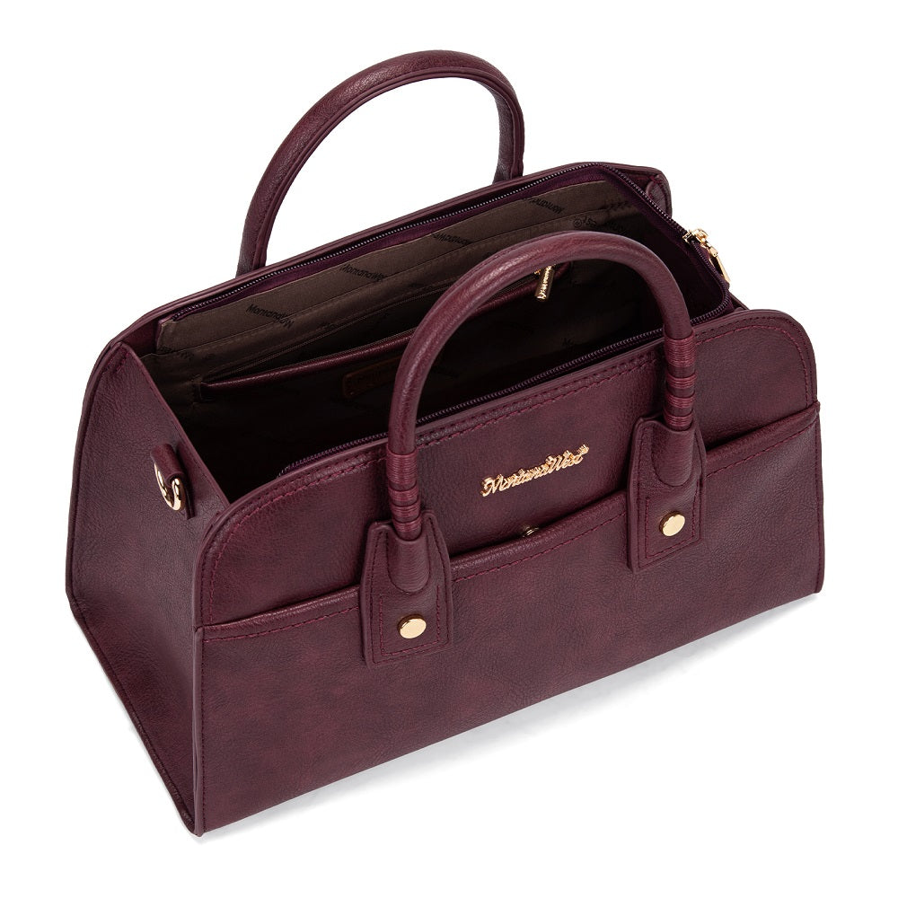 MWC-631BK Montana West Wrapped Handle Dome Satchel Bag