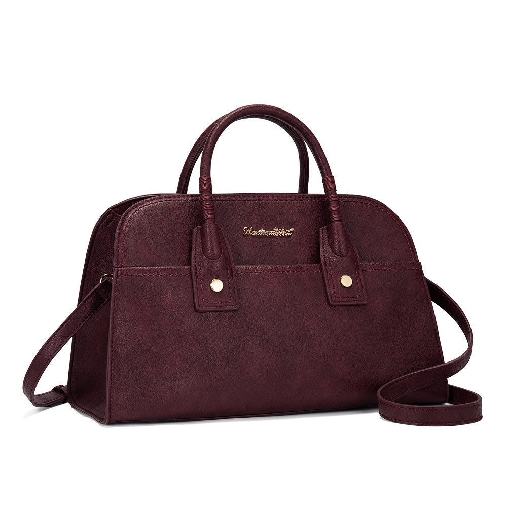 MWC-631BK Montana West Wrapped Handle Dome Satchel Bag