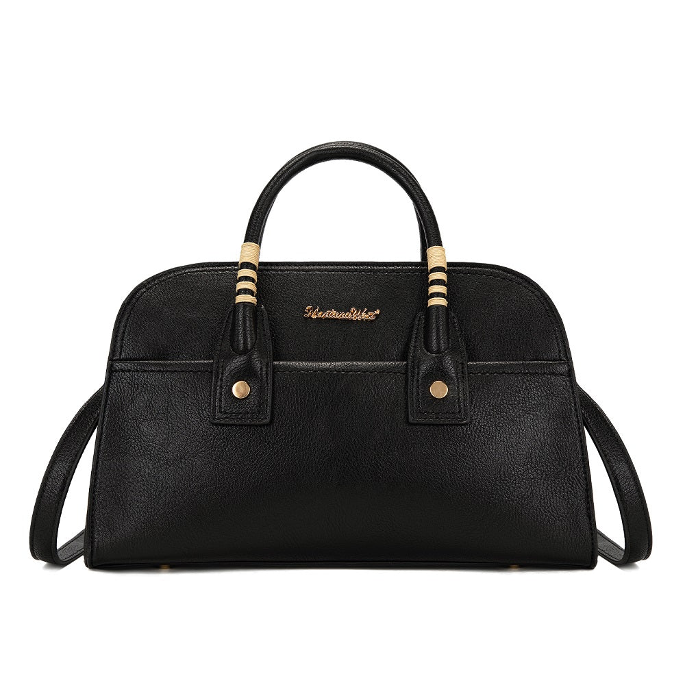 MWC-631BK Montana West Wrapped Handle Dome Satchel Bag