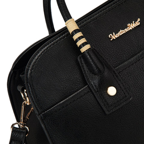 MWC-631BK Montana West Wrapped Handle Dome Satchel Bag