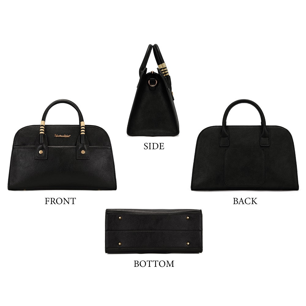 MWC-631BK Montana West Wrapped Handle Dome Satchel Bag