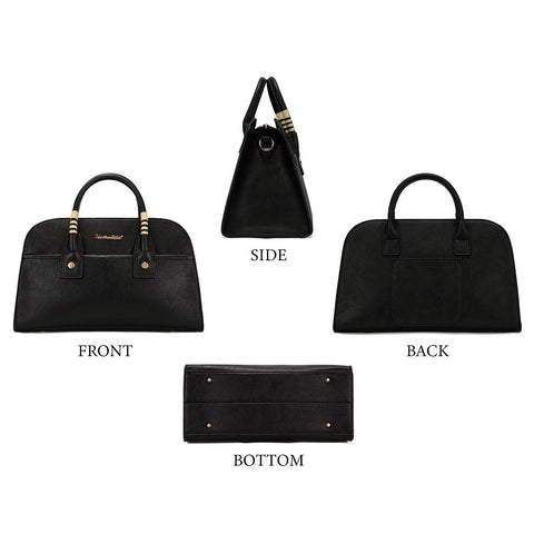 MWC-631BK Montana West Wrapped Handle Dome Satchel Bag