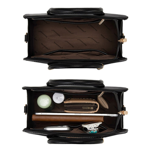 MWC-631BK Montana West Wrapped Handle Dome Satchel Bag
