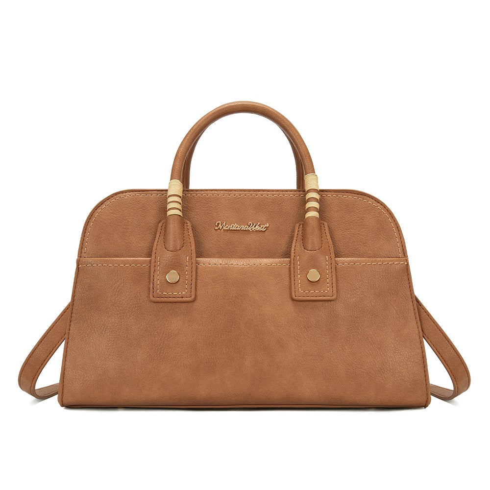 MWC-631BK Montana West Wrapped Handle Dome Satchel Bag