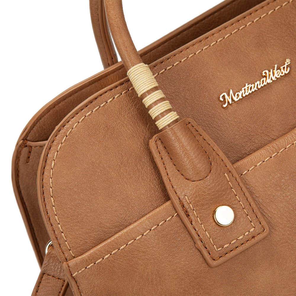 MWC-631BK Montana West Wrapped Handle Dome Satchel Bag