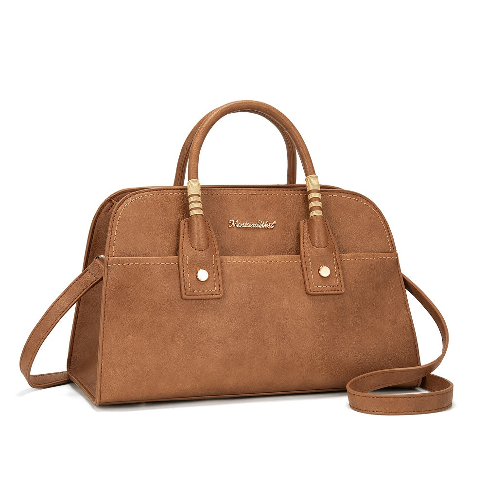 MWC-631BK Montana West Wrapped Handle Dome Satchel Bag