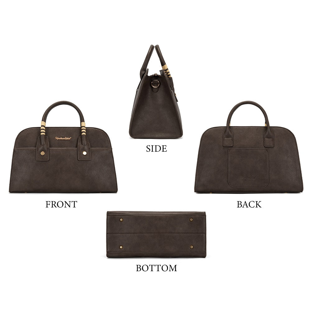 MWC-631BK Montana West Wrapped Handle Dome Satchel Bag