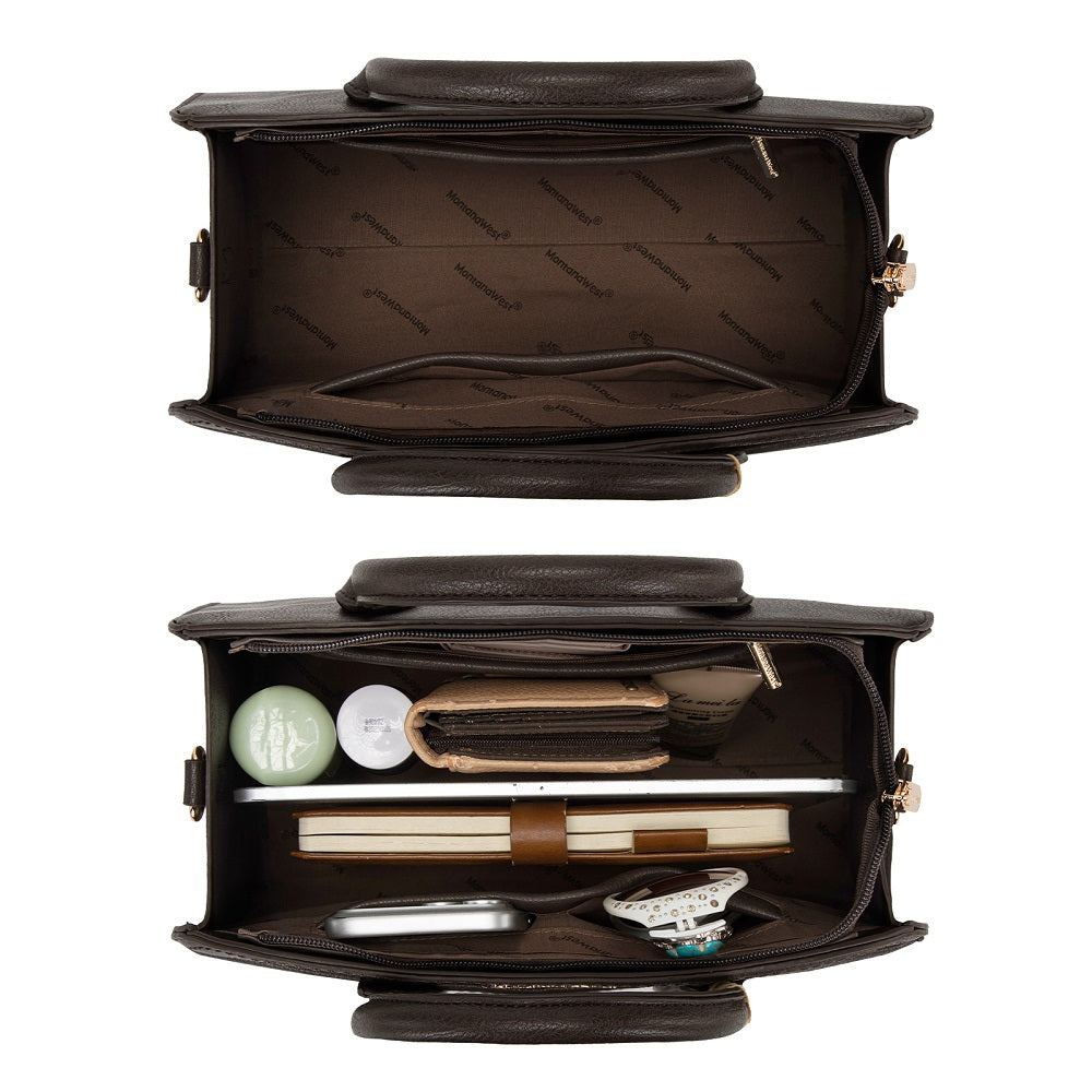 MWC-631BK Montana West Wrapped Handle Dome Satchel Bag