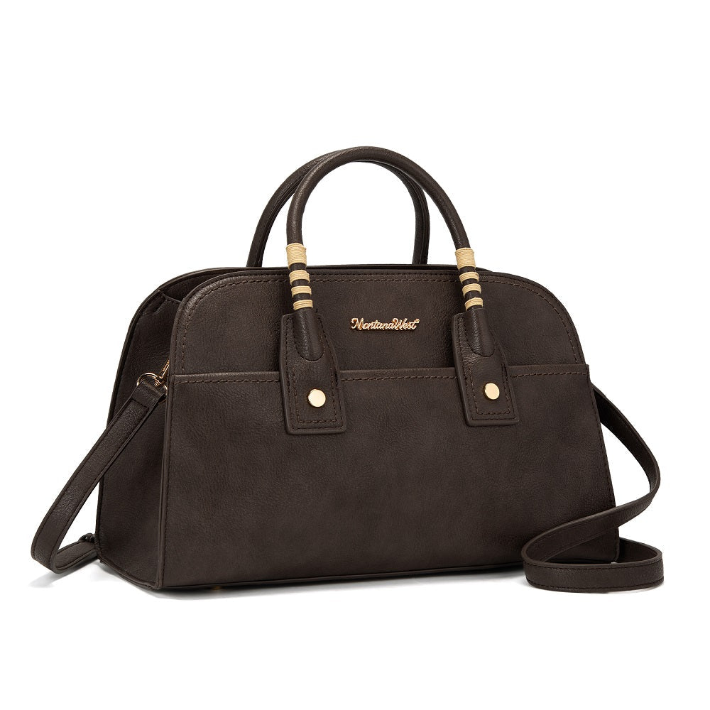 MWC-631BK Montana West Wrapped Handle Dome Satchel Bag