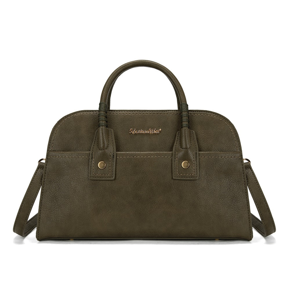MWC-631BK Montana West Wrapped Handle Dome Satchel Bag