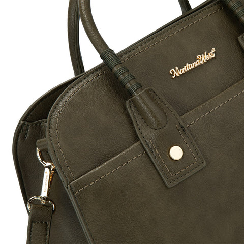 MWC-631BK Montana West Wrapped Handle Dome Satchel Bag