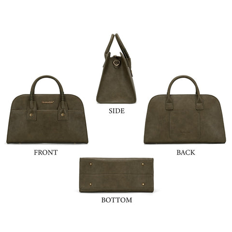 MWC-631BK Montana West Wrapped Handle Dome Satchel Bag