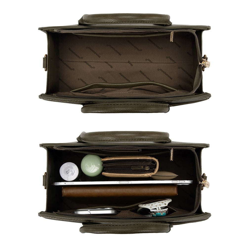 MWC-631BK Montana West Wrapped Handle Dome Satchel Bag