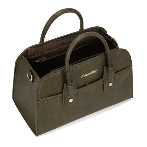 MWC-631BK Montana West Wrapped Handle Dome Satchel Bag