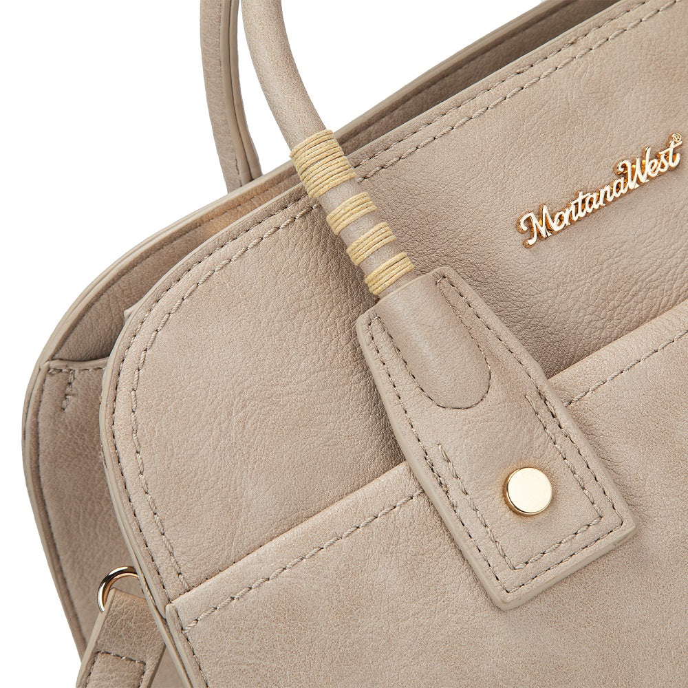 MWC-631BK Montana West Wrapped Handle Dome Satchel Bag