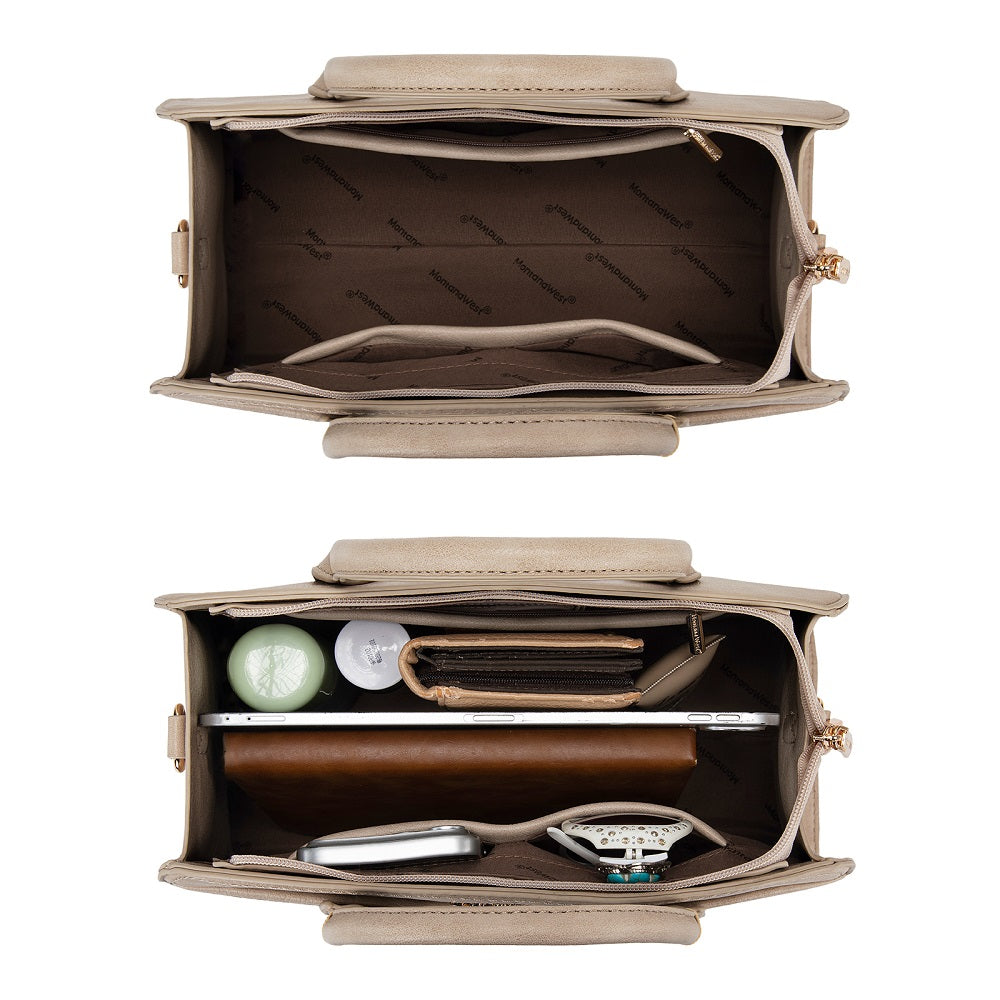 MWC-631BK Montana West Wrapped Handle Dome Satchel Bag