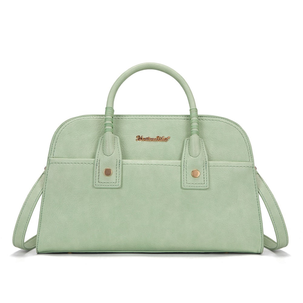 MWC-631BK Montana West Wrapped Handle Dome Satchel Bag