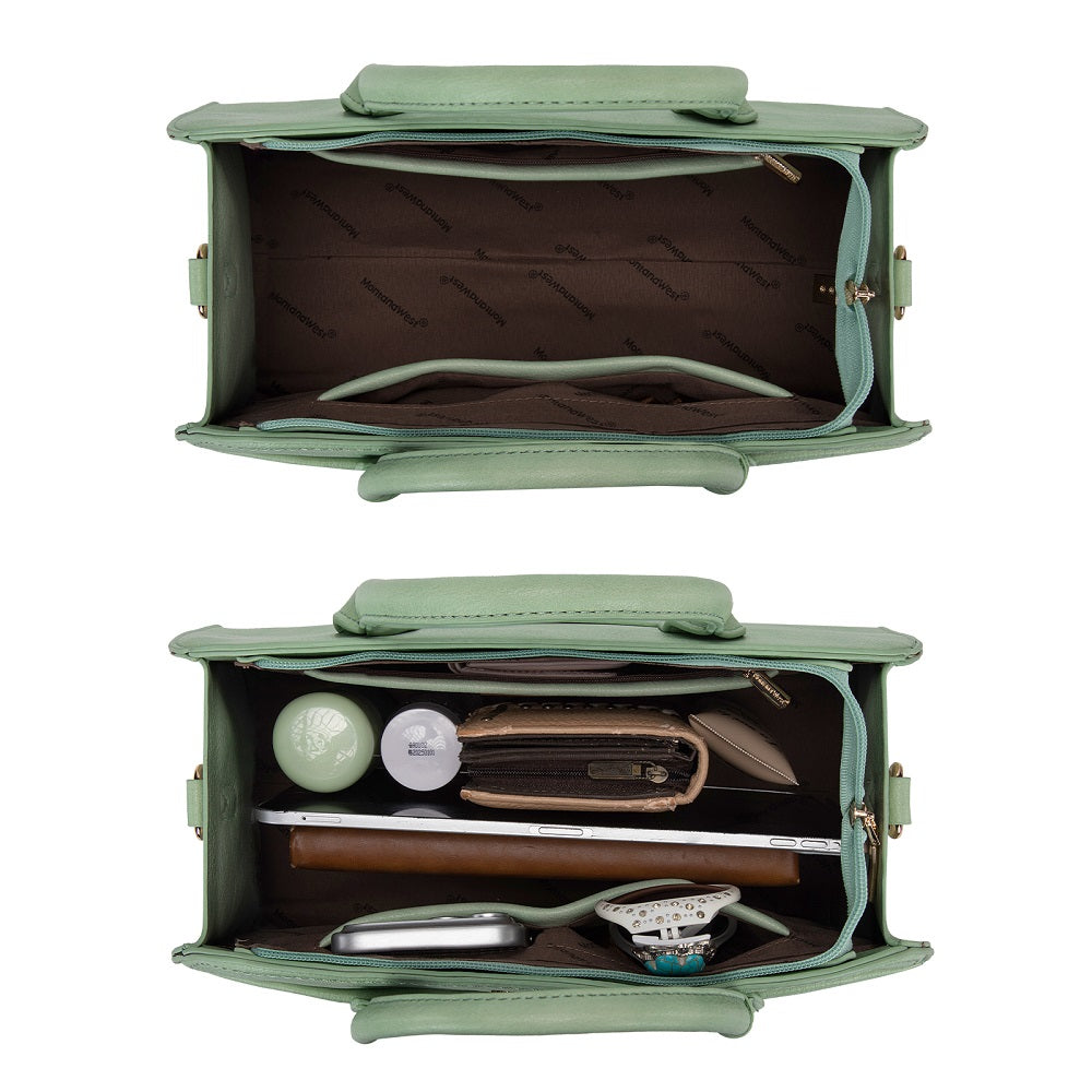 MWC-631BK Montana West Wrapped Handle Dome Satchel Bag
