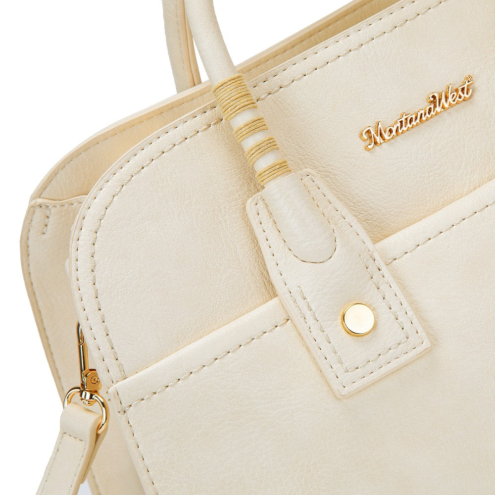 MWC-631BK Montana West Wrapped Handle Dome Satchel Bag