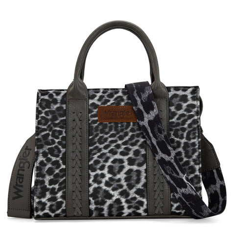 Wrangler Leopard Print Concealed Carry Tote/Crossbody -Leopard