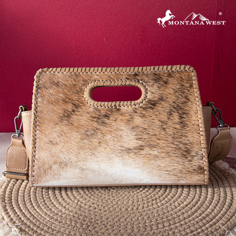 Montana West Hair-On Cowhide Collection Crossbody Bag - Montana West World