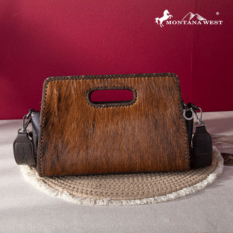 Montana West Hair-On Cowhide Collection Crossbody Bag - Montana West World