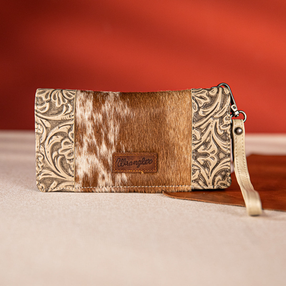 Wrangler Cowhide Fringe Concealed Carry Tote