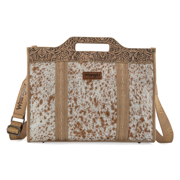 Wrangler Genuine Cowhide Carry-All Cowhide Large Tote/Crossbody