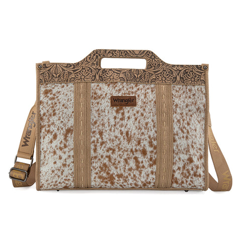 Wrangler Genuine Cowhide Carry-All Cowhide Large Tote/Crossbody