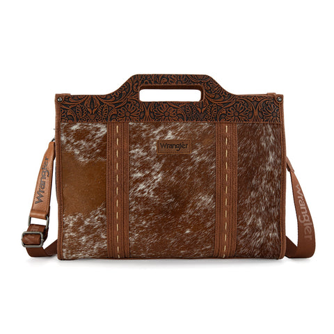 Wrangler Genuine Cowhide Carry-All Cowhide Large Tote/Crossbody