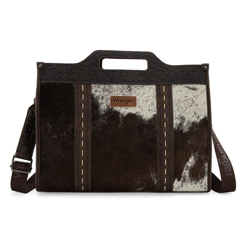 Wrangler Genuine Cowhide Carry-All Cowhide Large Tote/Crossbody