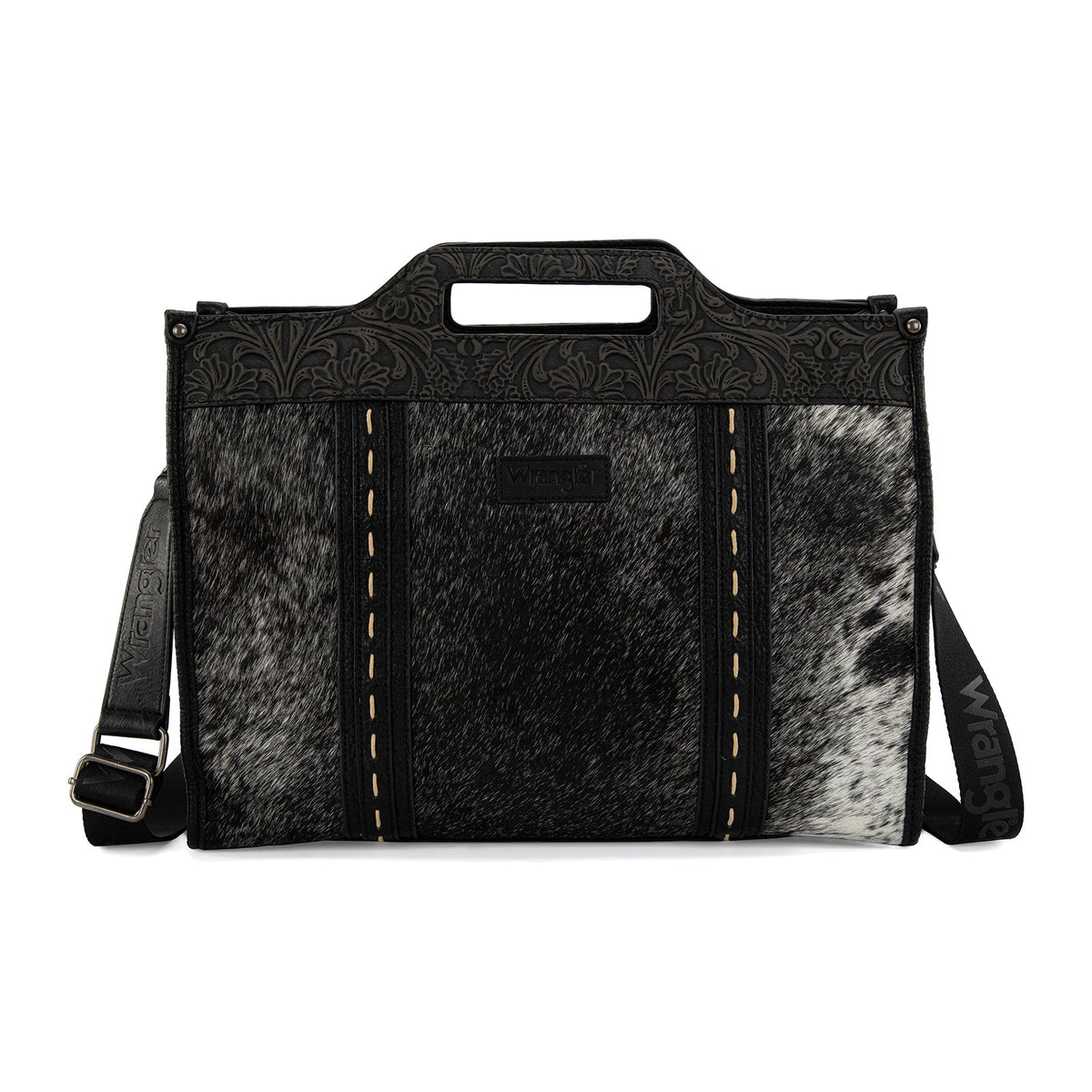 Wrangler Genuine Cowhide Carry-All Cowhide Large Tote/Crossbody