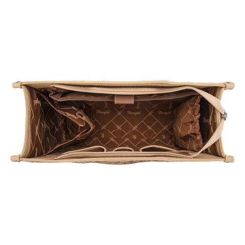 Wrangler Genuine Cowhide Carry-All Cowhide Large Tote/Crossbody