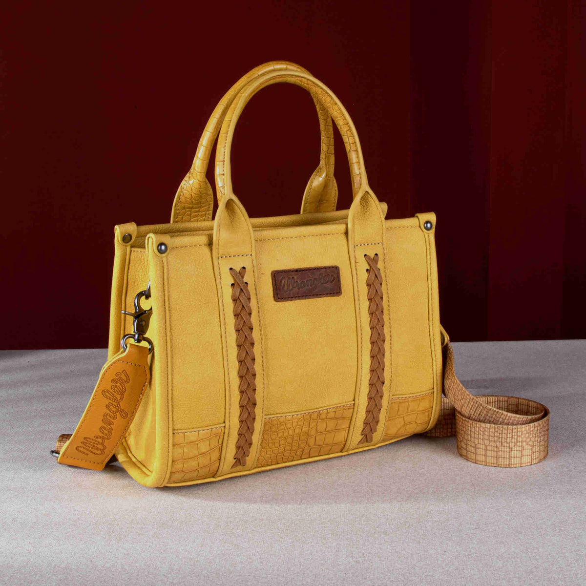 Wrangler Cow Print Concealed Carry Tote/Crossbody