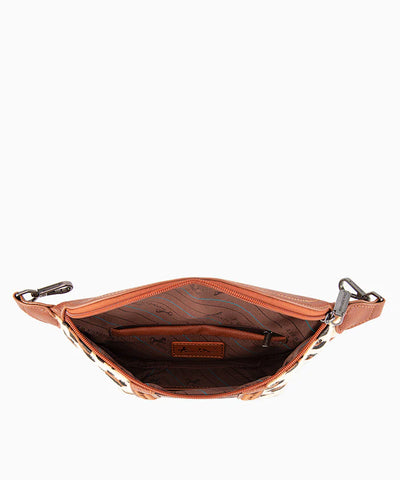 Montana West Floral Tooled Fanny Pack Leopard