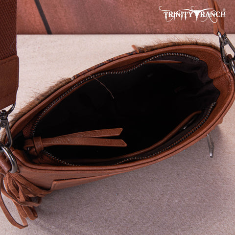 Trinity Ranch Cowhide horsehair Crossbody Bag