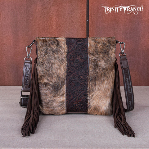 Trinity Ranch Cowhide horsehair Crossbody Bag