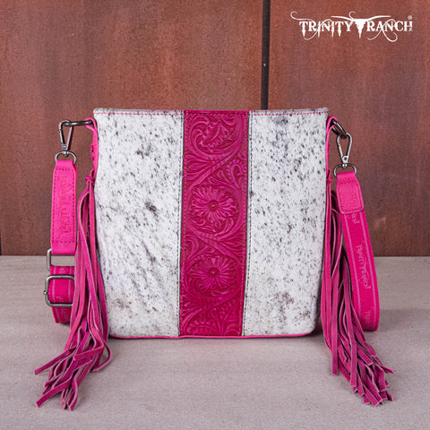 Trinity Ranch Cowhide horsehair Crossbody Bag