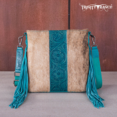 Trinity Ranch Cowhide horsehair Crossbody Bag