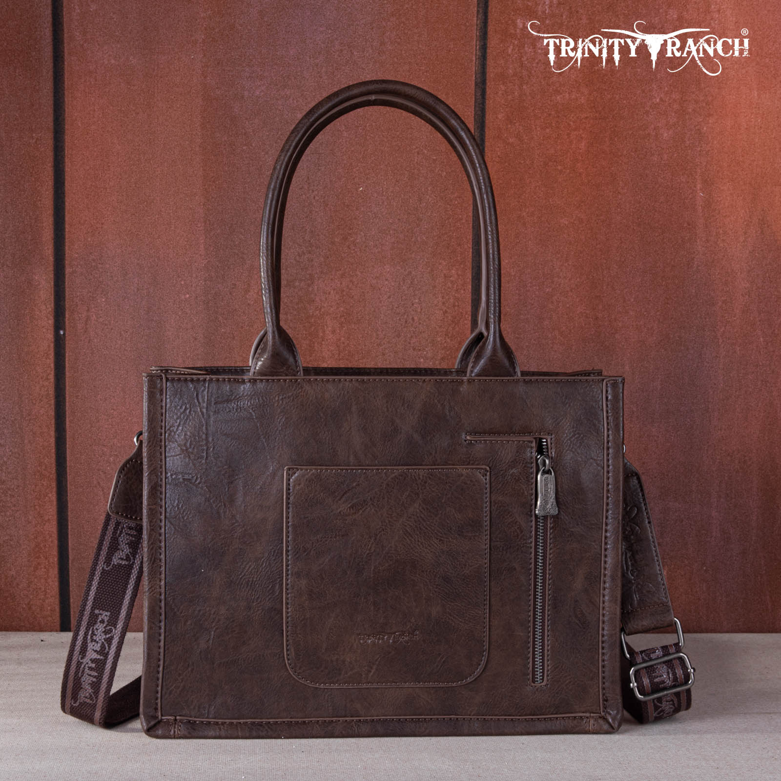 Trinity Ranch Hair-On Cowhide Tote Bag