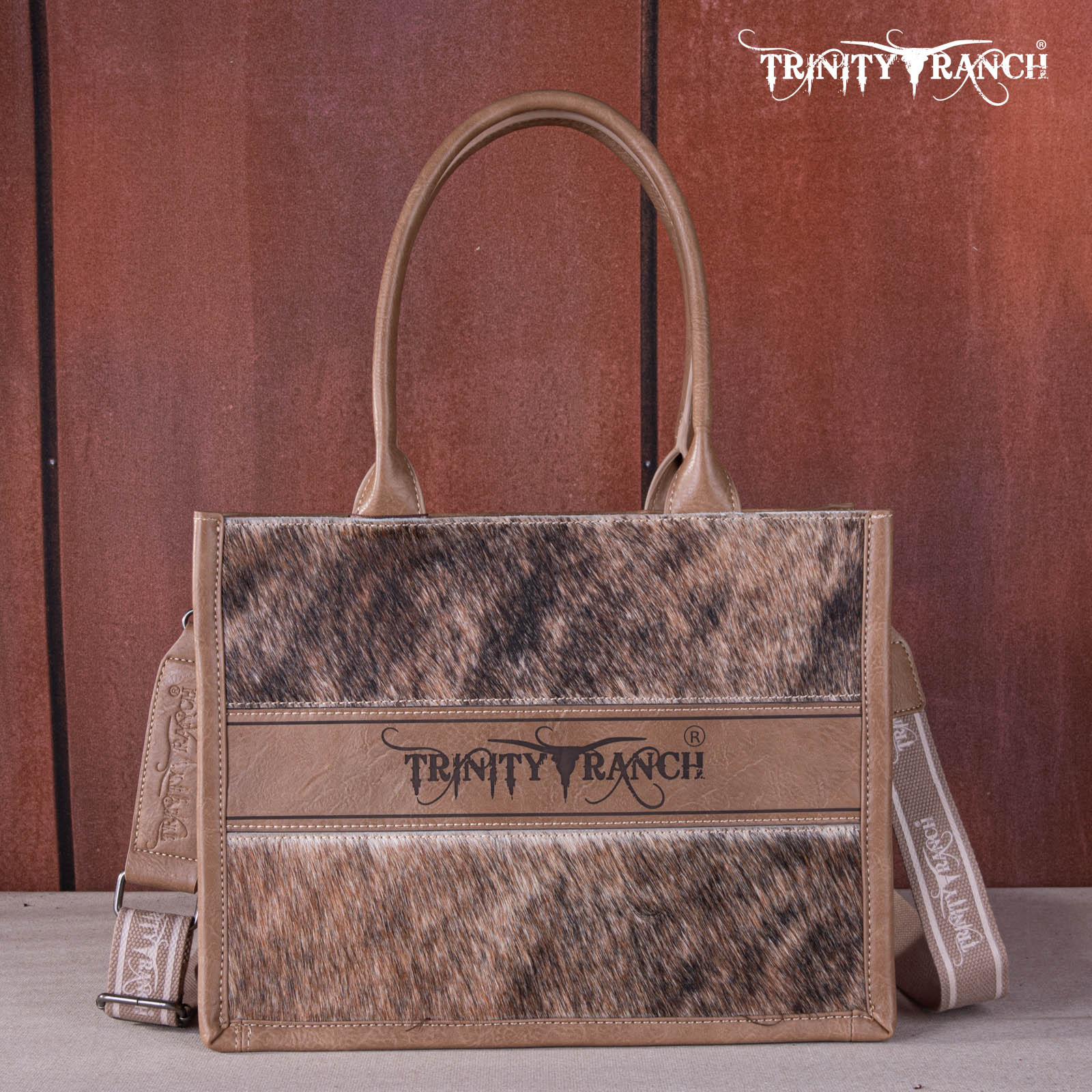 Trinity Ranch Hair-On Cowhide Tote Bag