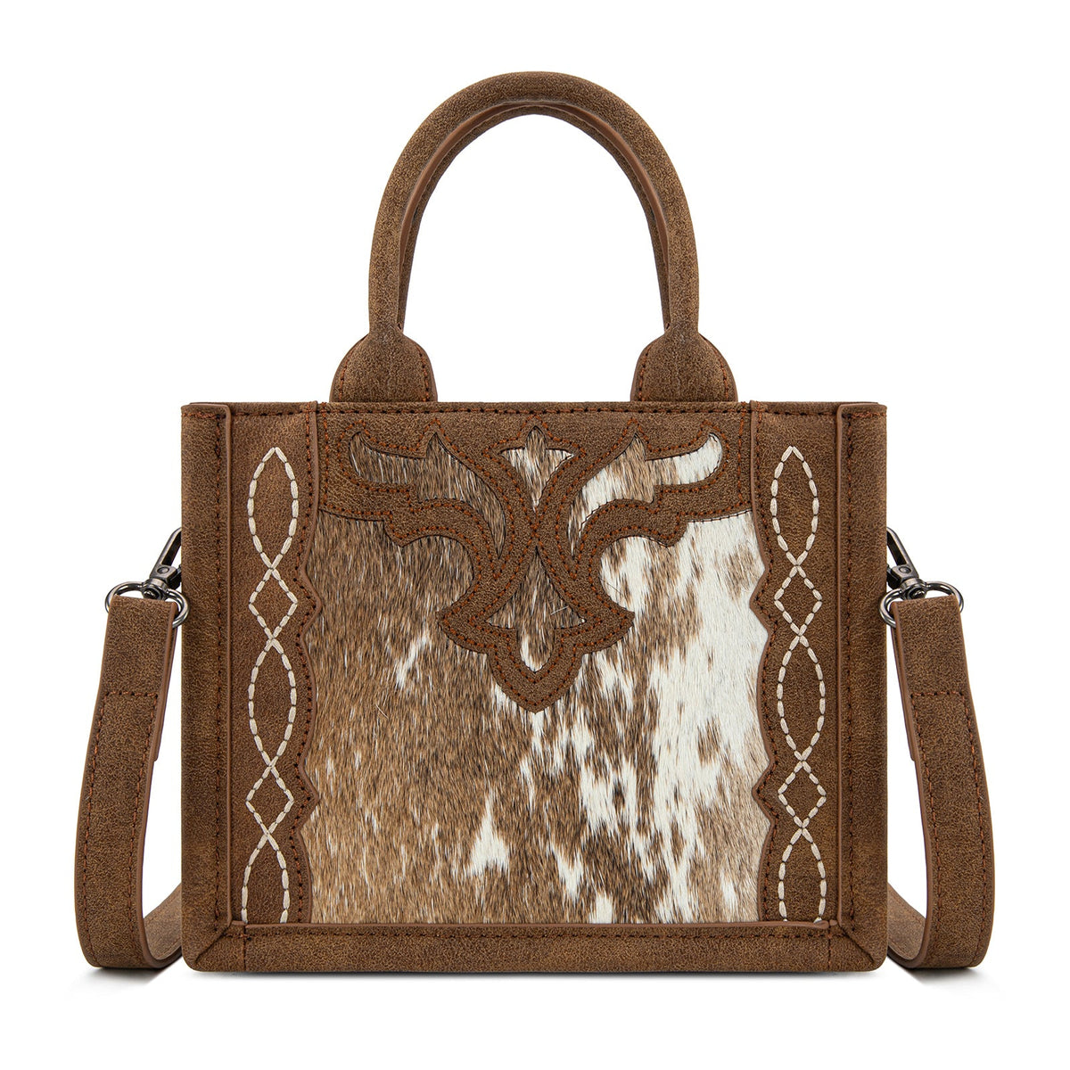 Trinity Ranch Western Hair-On Cowhide Mini Tote/Crossbody