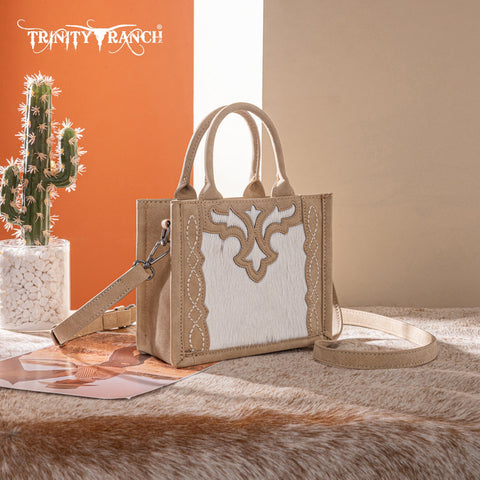 Trinity Ranch Western Hair-On Cowhide Mini Tote/Crossbody