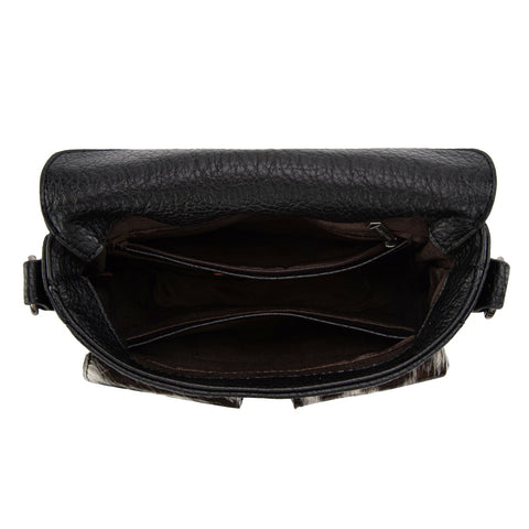 Trinity Ranch Genuine Hair-On Cowhide Tooled Collection Crossbody