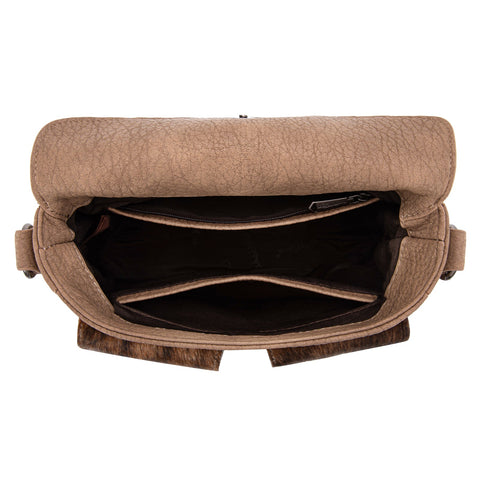 Trinity Ranch Genuine Hair-On Cowhide Tooled Collection Crossbody