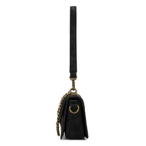 Trinity Ranch Cowhide Floral Cutout Crossbody Bag